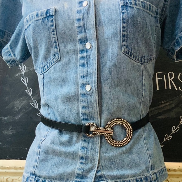 Leather O Ring Adjustable Belt